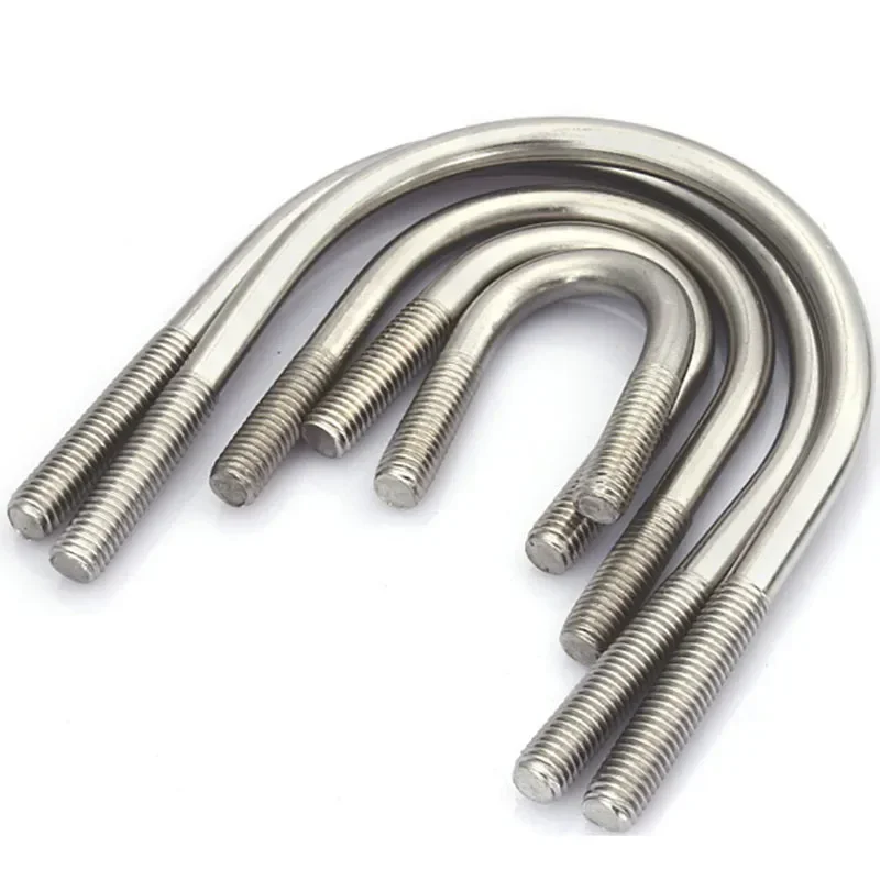 M8 Metric 316 Stainless Steel U Bolts Round Bend U-Bolt U Clamp A4-70 screws