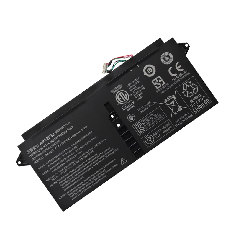Laptop Battery AP12F3J For Aspire 13.3" Ultrabook S7 S7-391 Series Notebook 7.4V/4680mAh/35WH