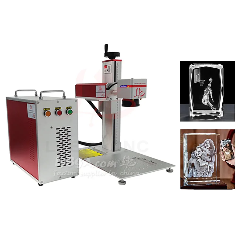 LY UV 5 واط 10 واط ثلاثية الأبعاد آلة الحفر بالليزر الداخلي سطح المكتب المحمولة المغلقة نوع للمواد الكريستال والزجاج الاكريليك
