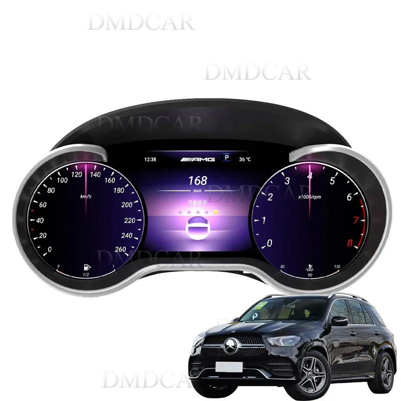 

12.5 Inch Car LCD Display Speedometer Dashboard Cockpit Digital Panel for R/G Class ML GLE GLS W166 Screen Upgrade