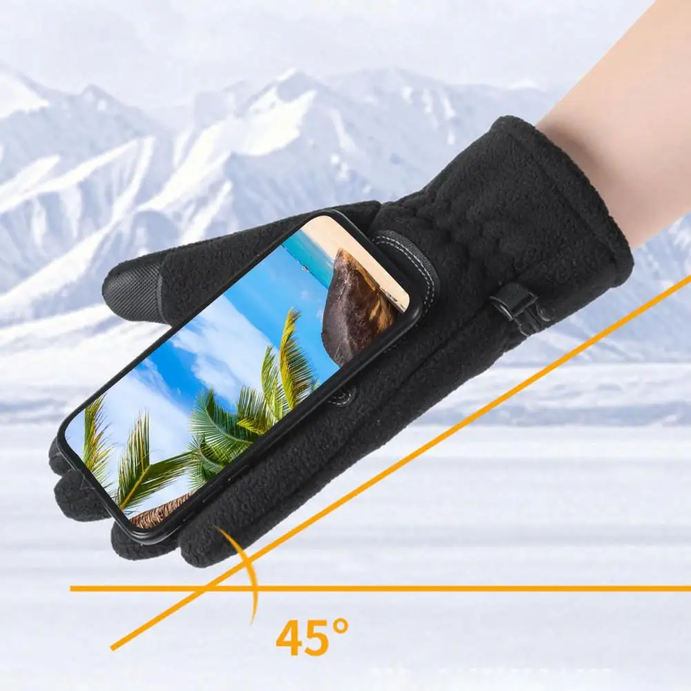 

Ridding Gloves 1 Pair Helpful Non-slip Autumn Winter Full Finger Touch Screen Gloves Cycling Supplies