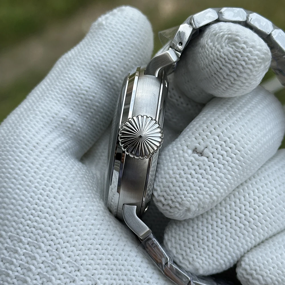 STEELDIVEผู้ชายนาฬิกาอัตโนมัติ 46.5Mm Pilotนาฬิกาข้อมือDiver 20ATMกันน้ําC3 Luminous Sapphire Mirror NH35