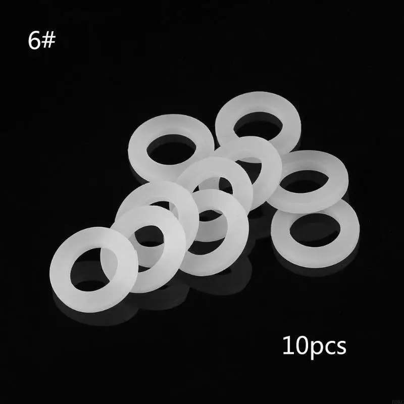 B0KC 10PCS Bellows Pipe Seal Rings Washers Gasket Silicone Water "3/4" 1