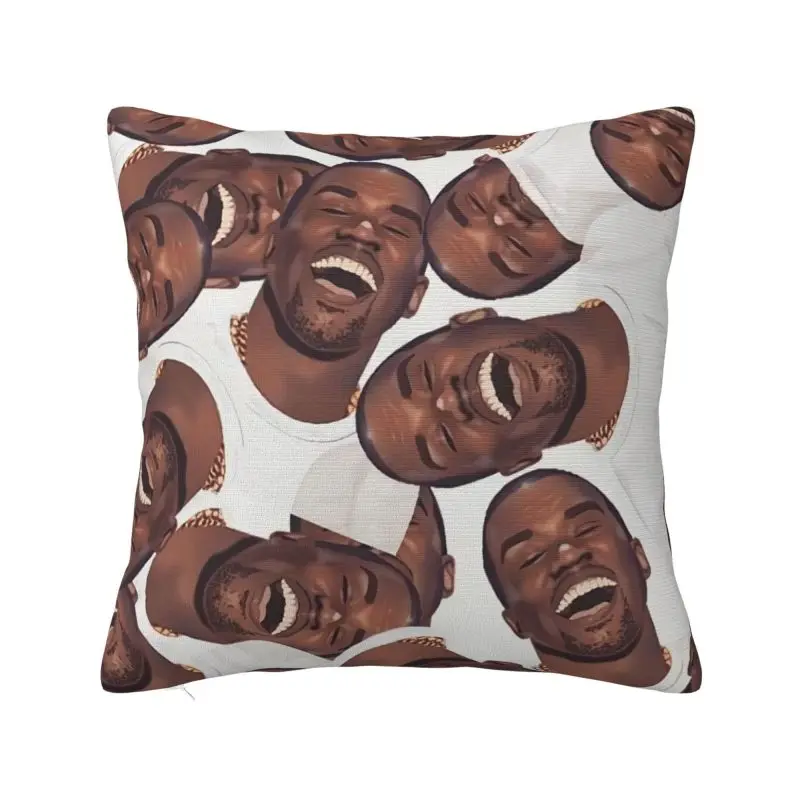 Funny Kanye West Collage Meme Cushion Cover 55x55 cm Polyester Velvet Throw Pillow Case For Sofa Car Seat Decoration Pillowcase