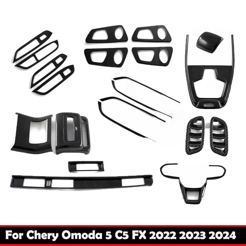 

LHD RHD для Chery Omoda 5 C5 FX 2022 2023 2024, аксессуары для интерьера, оконная панель передач, розетка для воздушных условий, крышка рулевого колеса