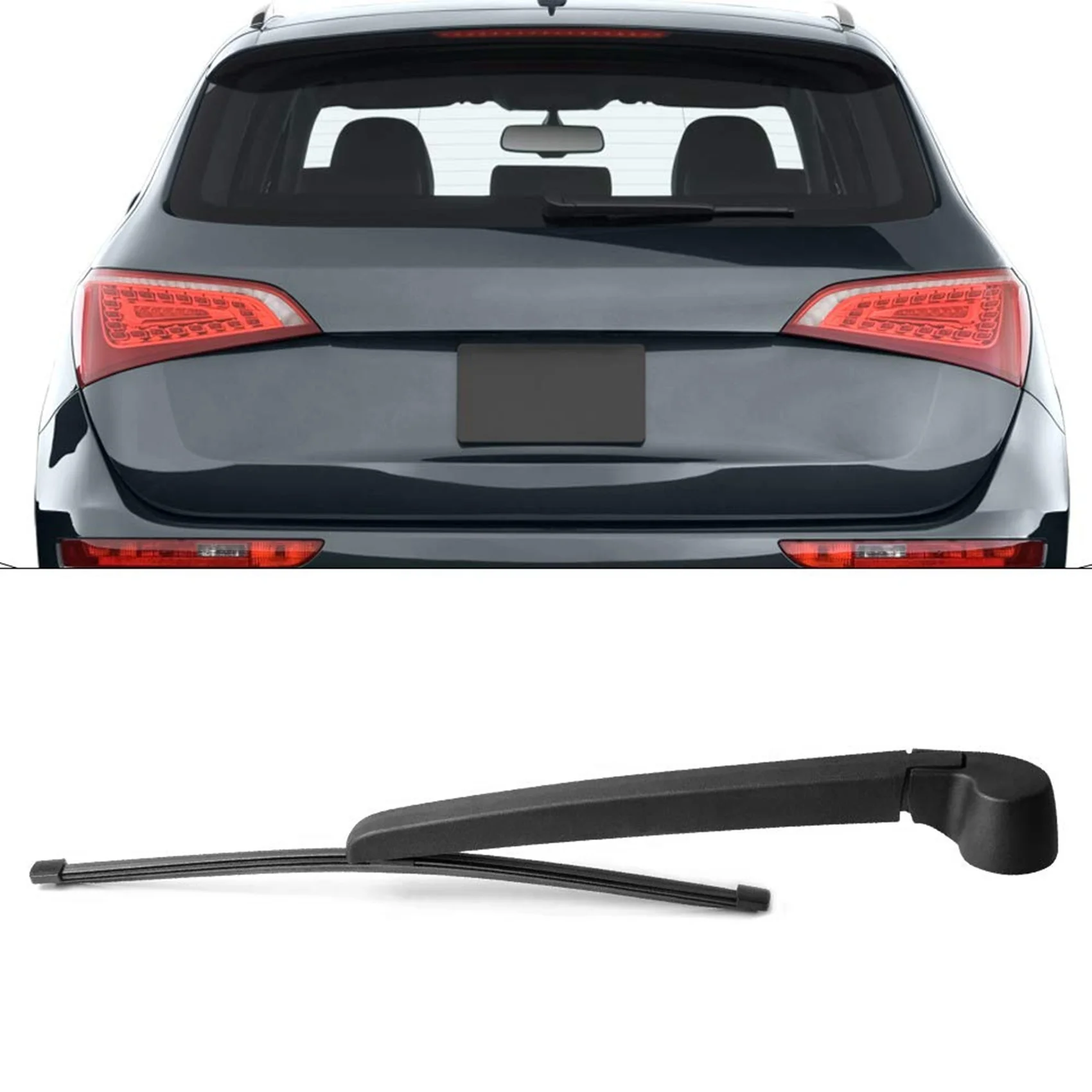 Rear Windshield Back Wiper Arm Blade Set 8R09554071P9 8R0955425 for-Audi Q5 2009-2015 Vehicles Car Accessories