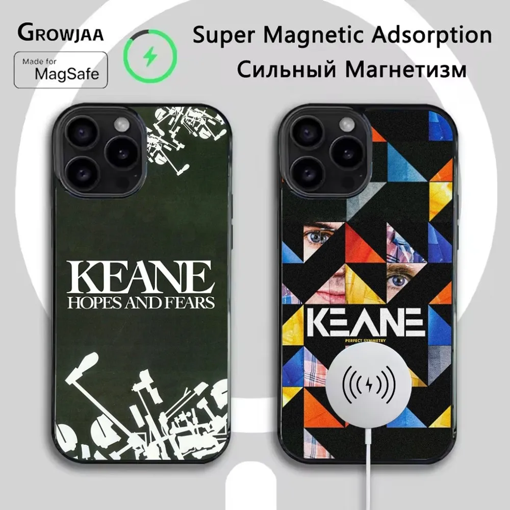 

Music K-KEANE Phone Case For iPhone 16e,16,15,14,13,12,11,Plus,Pro,Max,Mini Magsafe Magnetic Wireless Charging