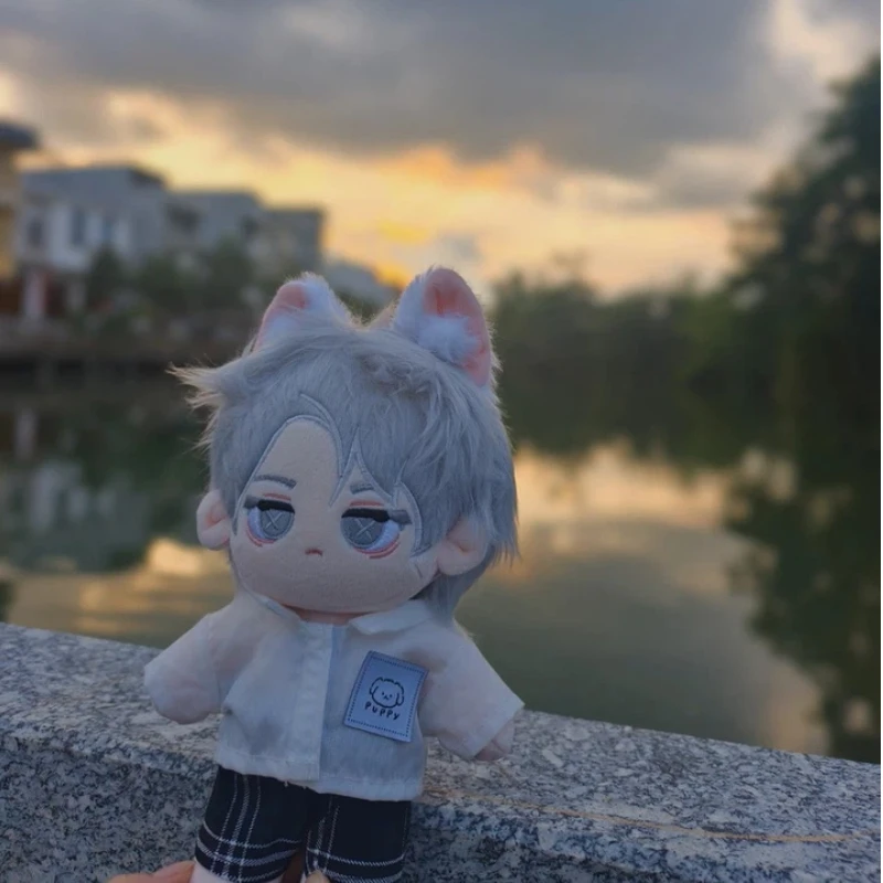 

Gothic Embalmer Plush Doll 20cm With Coffin & Makeup Tools Silver Hair Anime Style Collectible Figure Gift