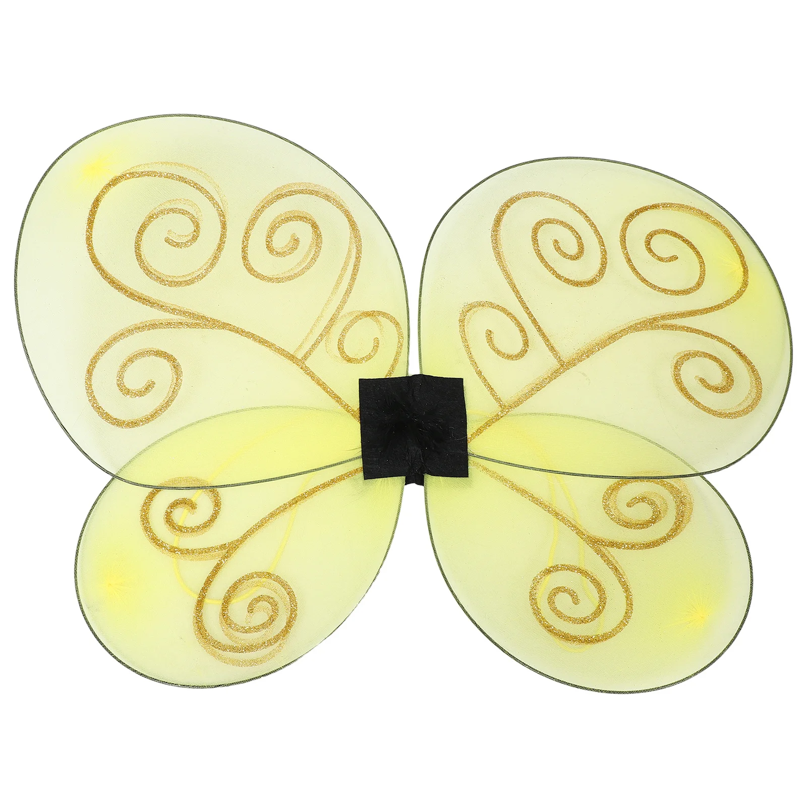 

1pcs Yellow Bee Wings For Kids Party Costume Accessories Lightweight Fairy Wings For Toddlers Halloween Dress-Up Props - Bee