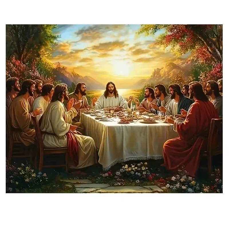 Adult Jigsaw Puzzle Puzzle The Last Supper of Jesus and His Paper Puzzle Decorative Painting Exercise Brain Thinking