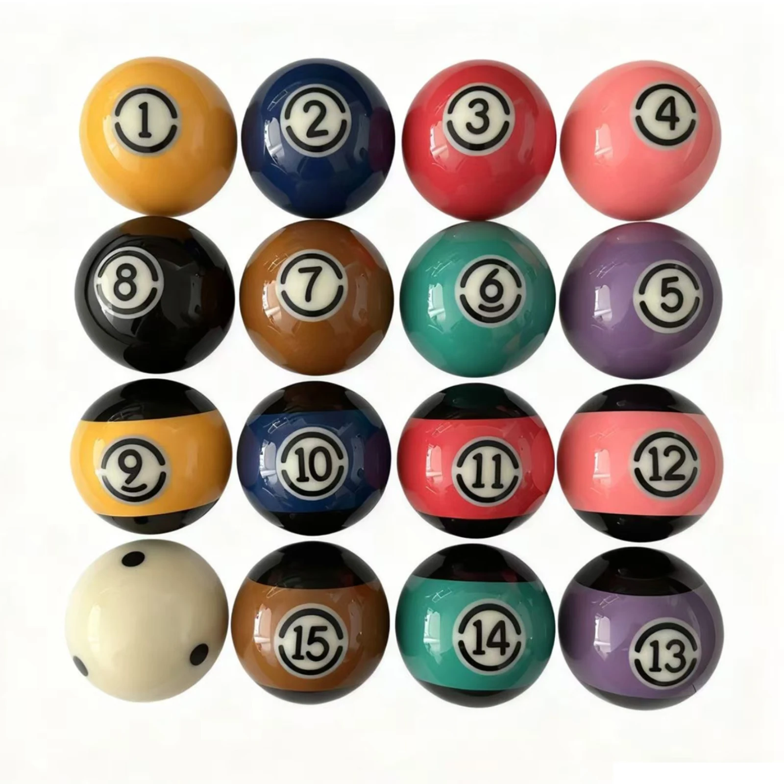 

Professional Grade Black Painted Billiard Ball Set (16-Ball Configuration) - High-Hardness Resin, Wear-Resistant & Shockproof