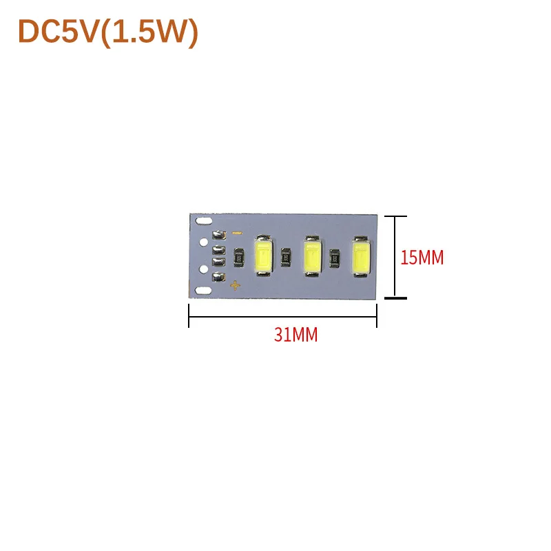 High Brightness DC5V 1.5W LED 5730SMD Color Lamp source Light Board Bulb With 20CM Line Red Yellow Green Blue Warm White Light