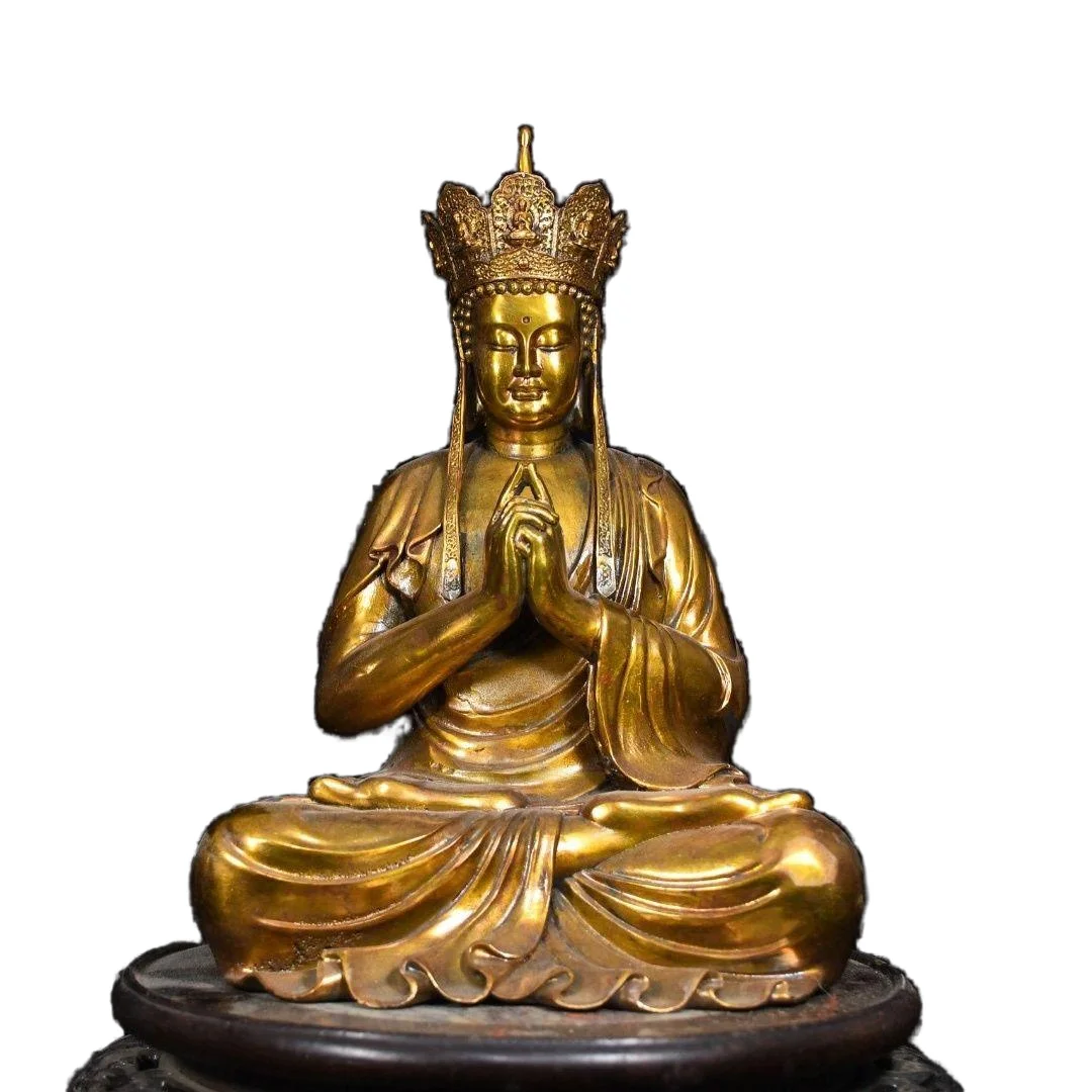 

Antique Ksitigarbha Bodhisattva Mitukpa pray for blessings blessed Buddha statue