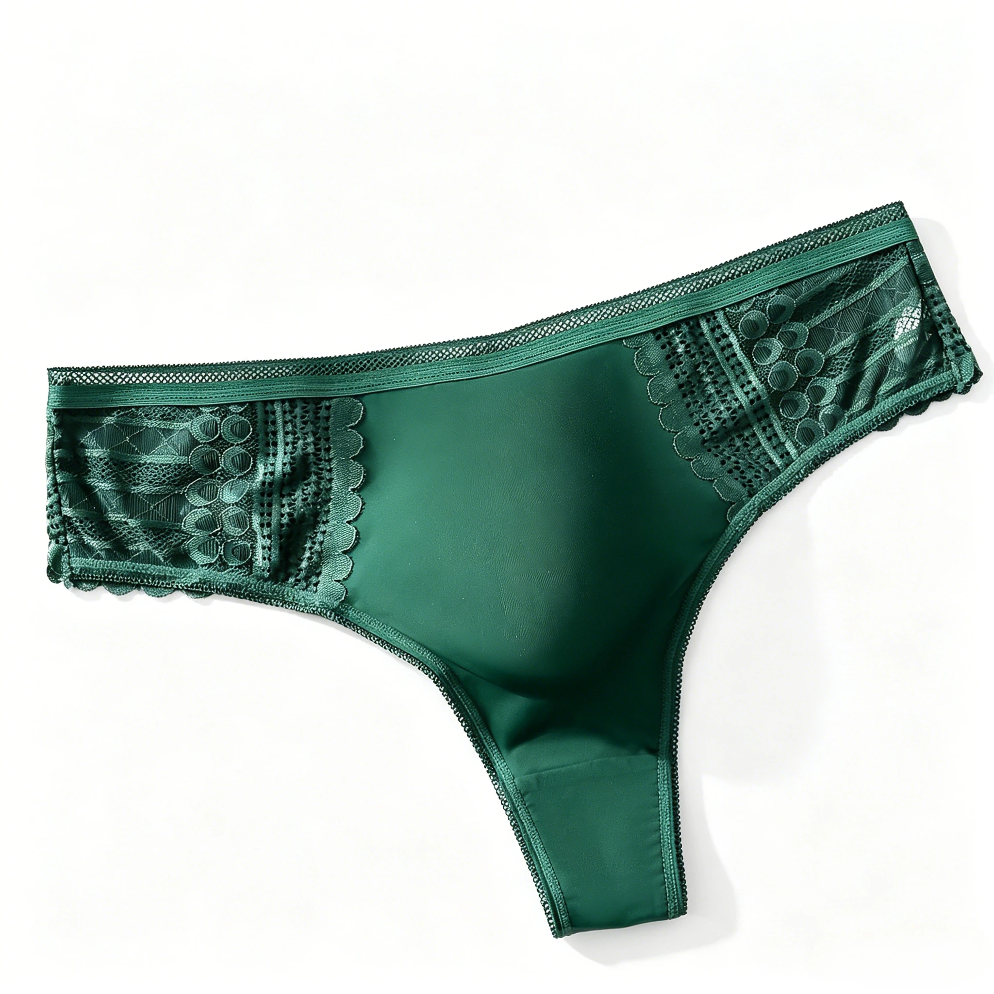

Lace Hollow-Out Thong for Men with 3D U-Convex Pouch Sexy Low-Rise T-Back Underwear Gays Erotic U Convex Pouch Daily Underpants