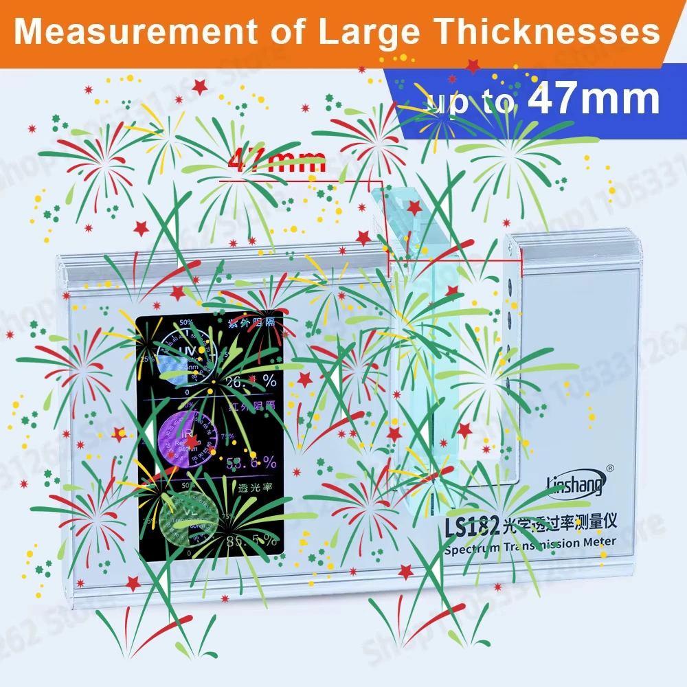 LS182 Solar Film Tester 7-in-1 SHGC TSER UV IR Rejection VLT Meter Window Tint Tester for Car Film PPF Glass Transmission Meter
