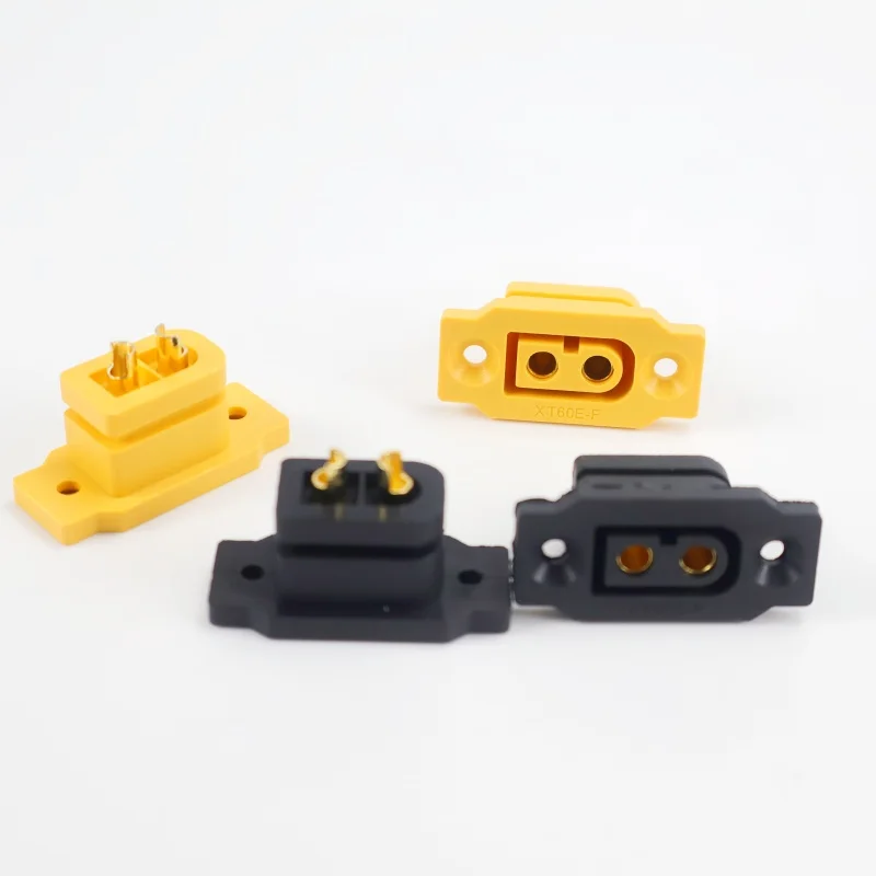 7 PCS XT60E-F fêmea conector XT60 soquete plug painel parafusos de montagem para FPV bateria de lítio RC quadcopter drone