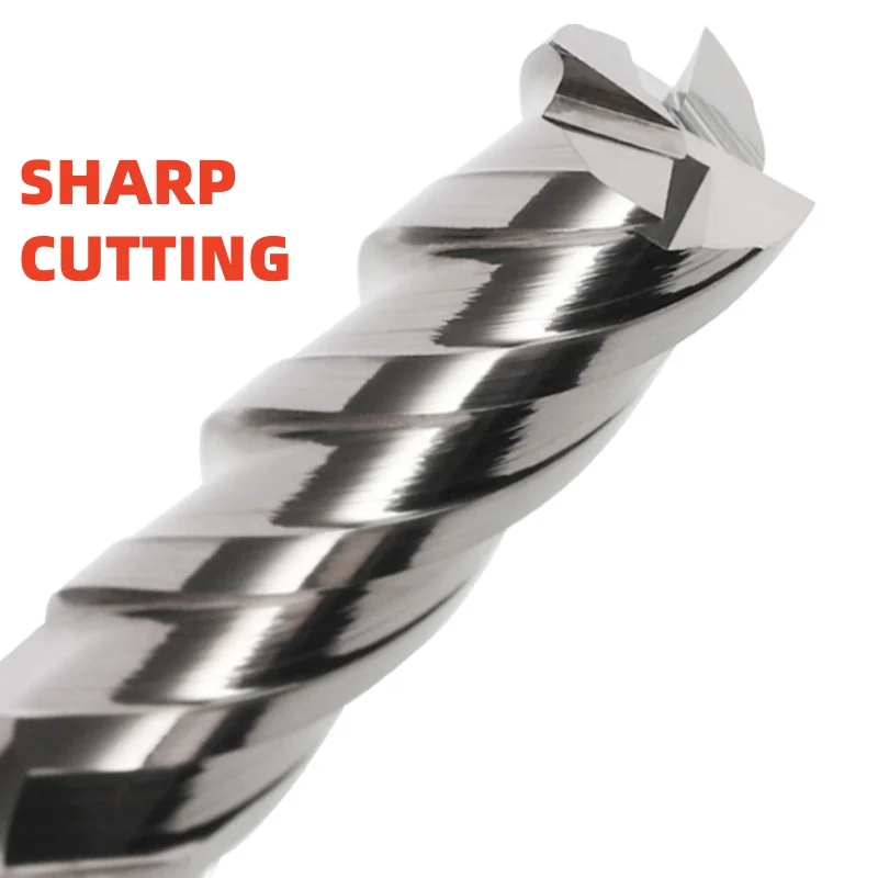 1 قطعة 3-16 مللي متر سيرميت قاطعة المطحنة HRC75 4 الناي نك مسطحة القاع سوبر غير المطلي عالية الصلابة الصلب نهاية مطحنة السيراميك نهاية المطاحن