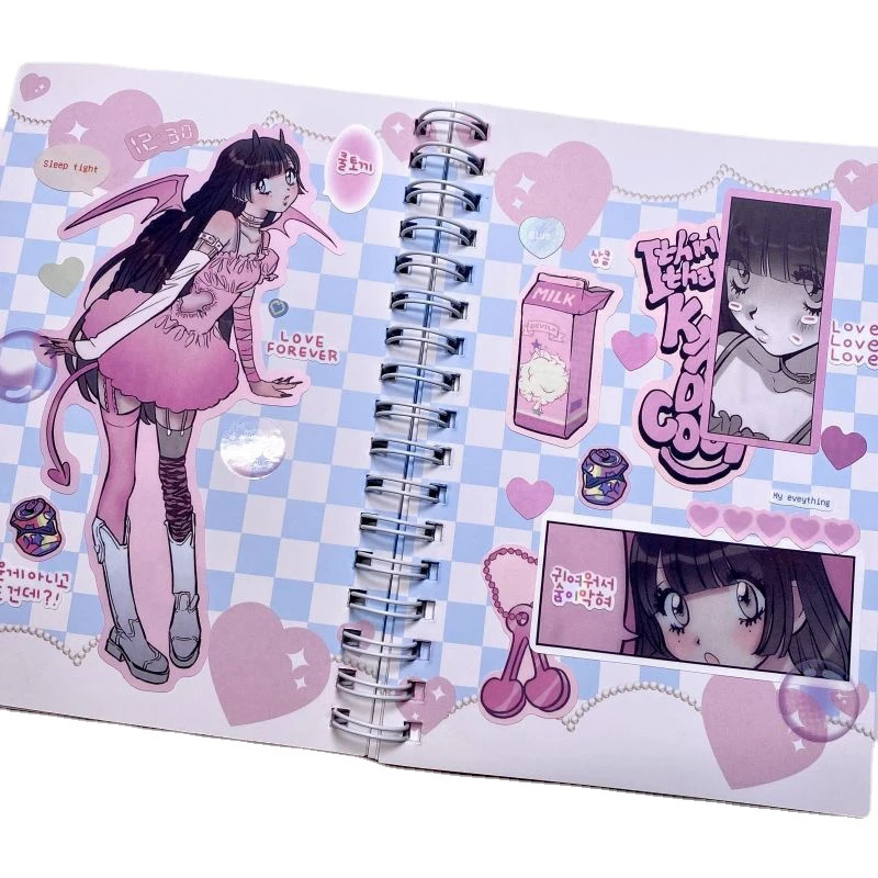 Imagem -06 - Skysonic-bobo Girls Journals Kpop Idol Cartão Álbum Adesivo Agenda Papelaria Coreano Decorativo Nova Chegada Folhas