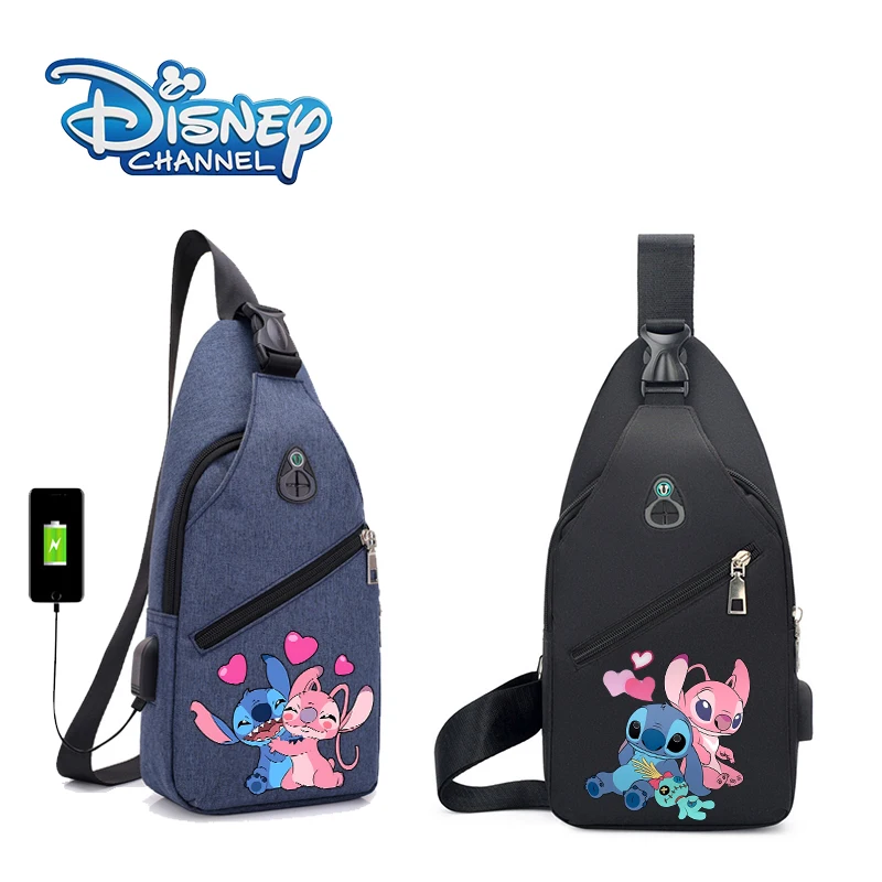 Disney Lilo & Stitch Women Men Chest Bag Crossbody Bag Outdoor Multifunctional Sports Shoulder Messenger Bags Belt Pouch