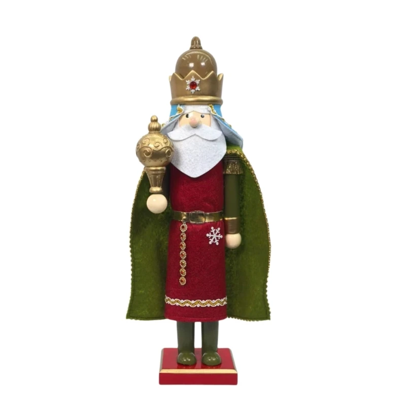  Wooden Christmas Figurine for Mantel, Shelf, and Entryway Accent