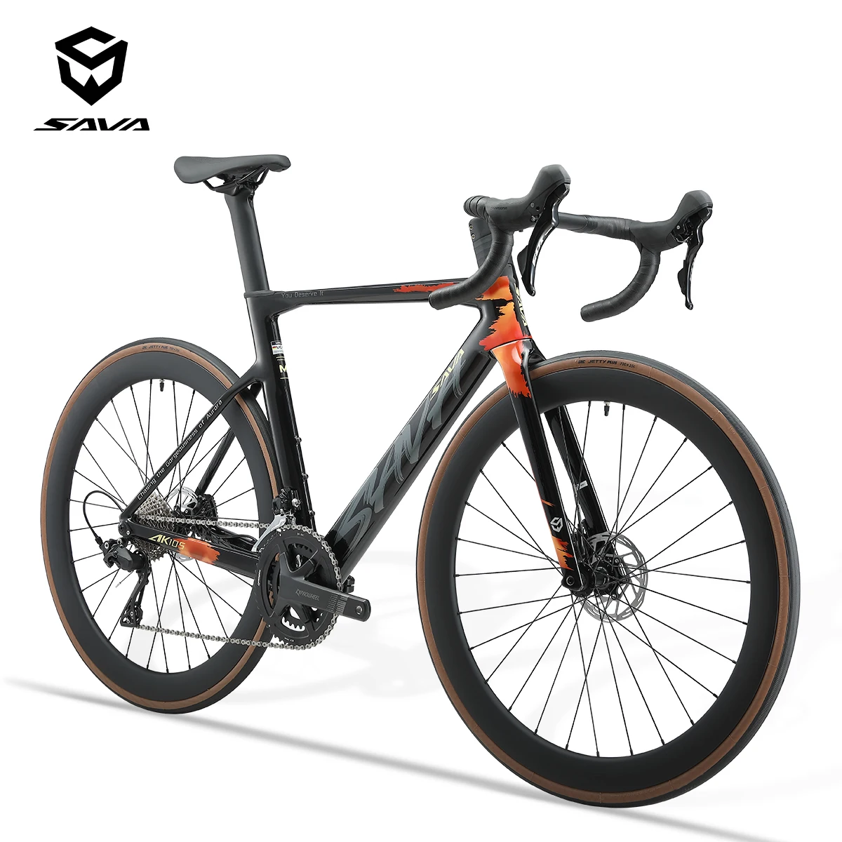 SAVA new road bike ak105  Full carbon fiber road bike 700C  Carbon Fiber Wheels 24 Speed Road Bike with SHIMAN0 105 7120 Kit