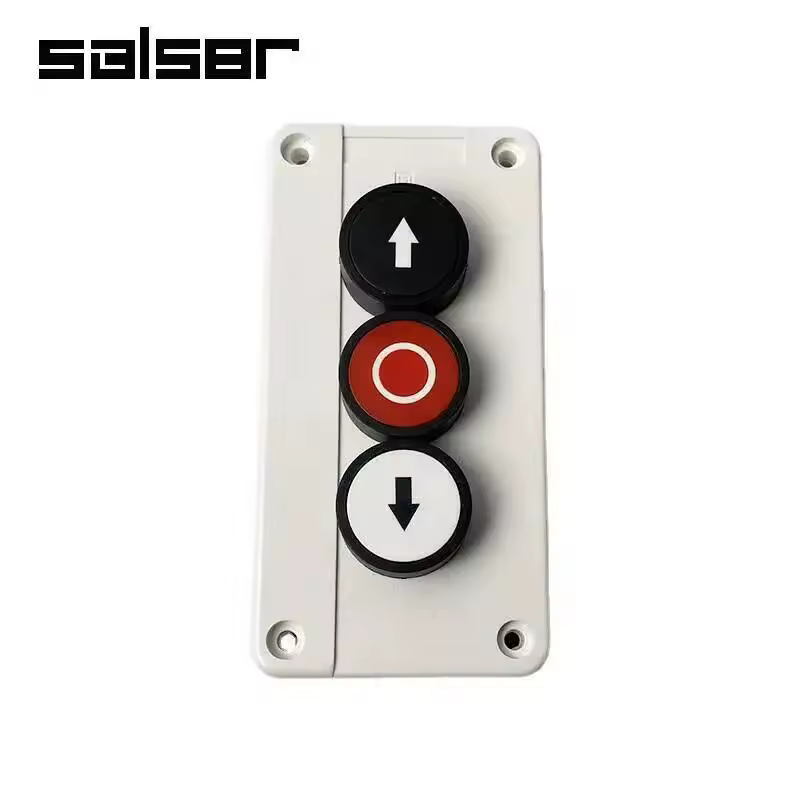 Reset Momentary Waterproof 3 Position Spring Return Push Button Switch Control Station Box Up Down Arrow Stop - Image 4
