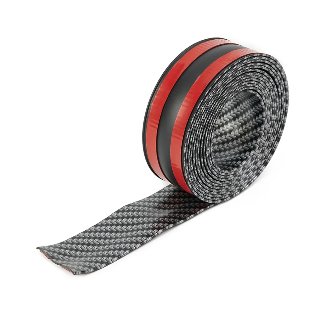 

Накладка на бампер автомобиля из углеродного волокна 2,5 м для грузовых автомобилей, внедорожников, наклейка на переднюю педаль, защита от столкновений, новая замена, распродажа, Accs