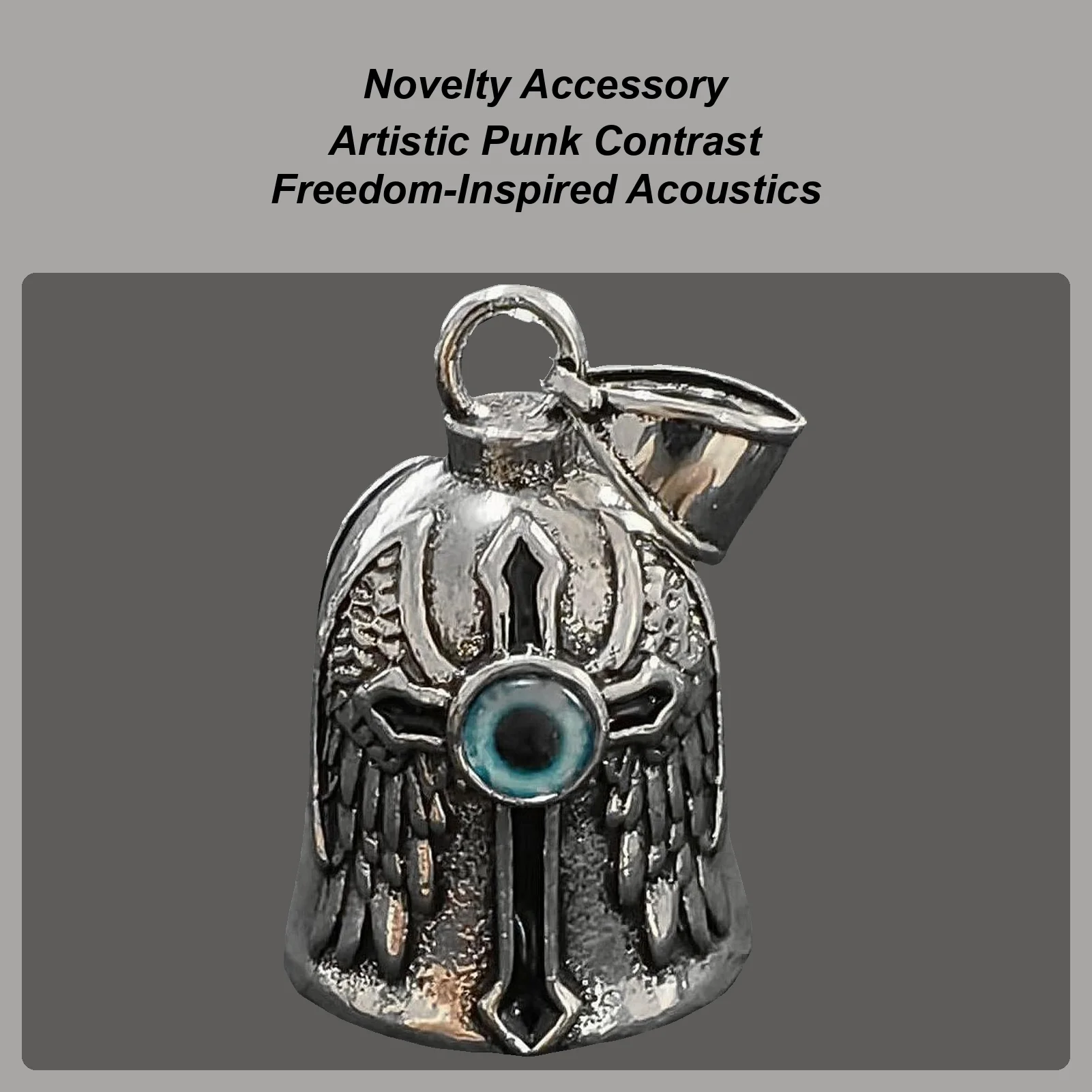 

Bell For Motorcycle Single Eye Motorcycle Luck Bell Decor Riding Safety Alloy Handlebar Accessory Protective Ornament For Dad