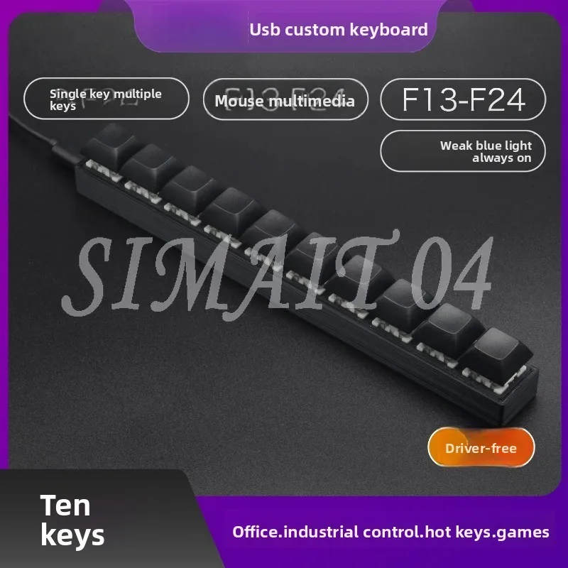 Custom Ten-key Bar, Single-row Computer Keypad, Mini Keyboard, Combination Shortcut