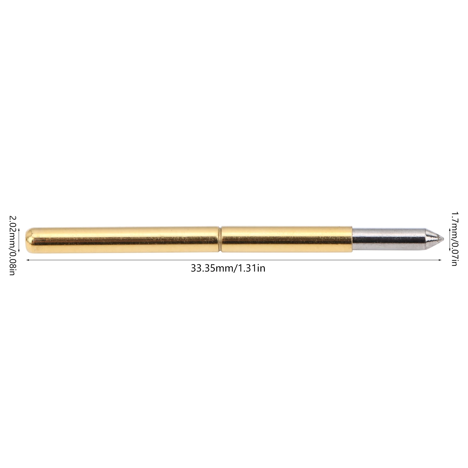 P125‑B Test Probe 2.0mm Spring Test Detection Probe Pins Brass Pogo Pins Pogo Pin Probe Pogo Pins Spring Test Pogo Pins