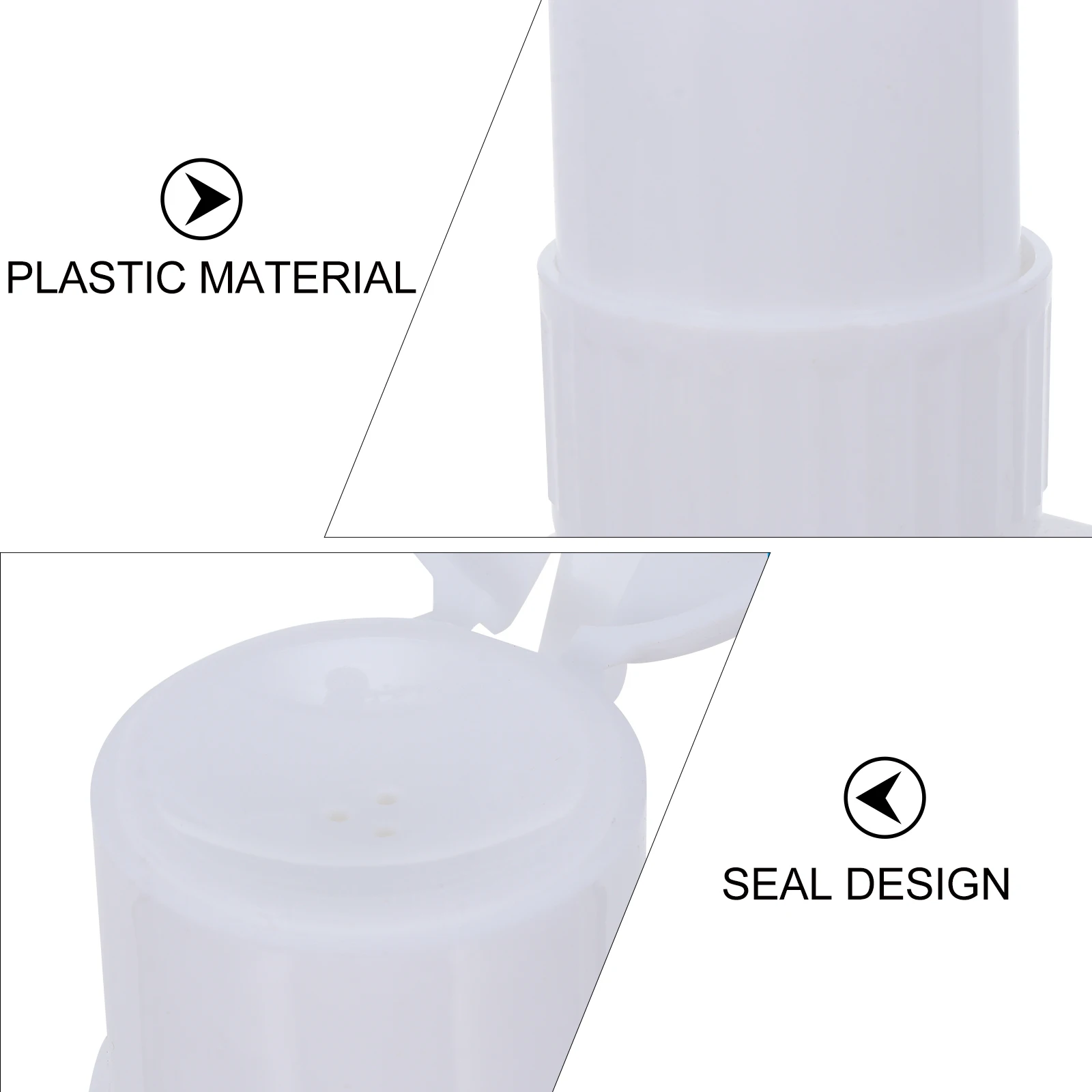 

2Pcs Empty Nail Press Bottle Leak Proof Press Pump Portable for Nail Polish Remover Alcohol Liquid Storage Empty Pressing Bottle