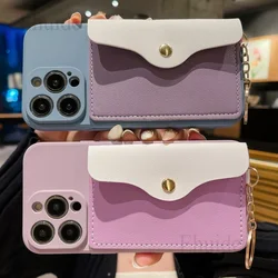 Card Bag Case For OPPO Realme 10 9 Pro Plus 8 7 8i 9i C31 C55 Find X5 Lite X3 Neo Reno 7 6 5 4Z A94 Wallet Soft Silicone Cover
