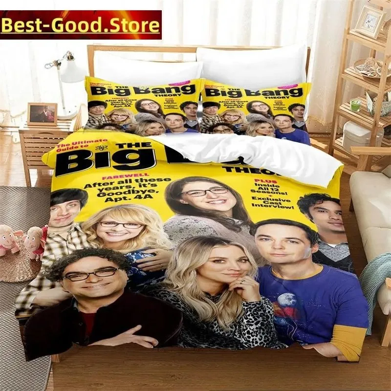 

3D Print Fashion TV Big Bang Theory Bedding Set Boys Girls Twin Queen King Size Duvet Cover Pillowcase Bed boys Adult Bedroom