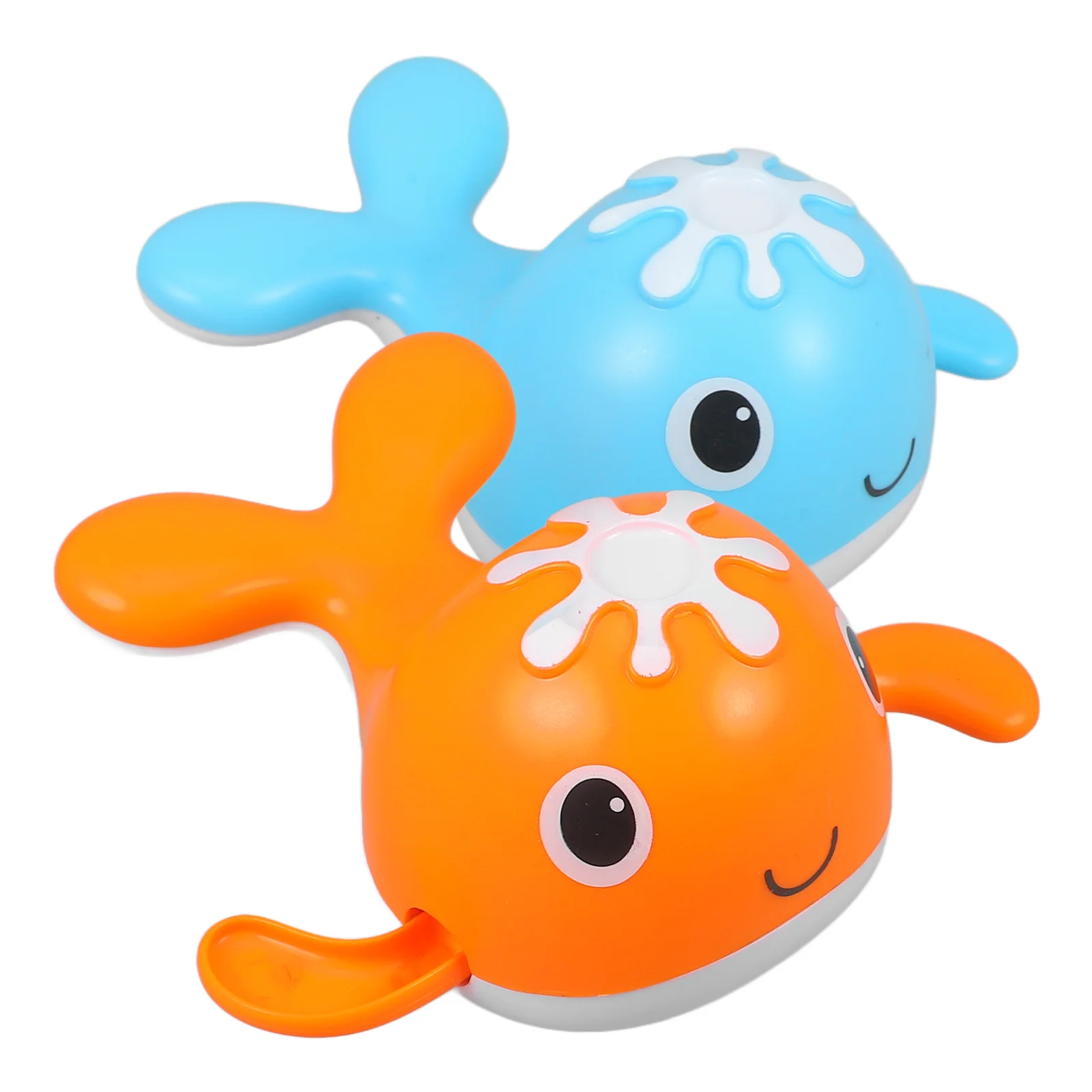 

2 Pcs Baby Bath Toys Bathing Whale Animal Wind up Animals Tub Shower Abs Swimming Clockwork