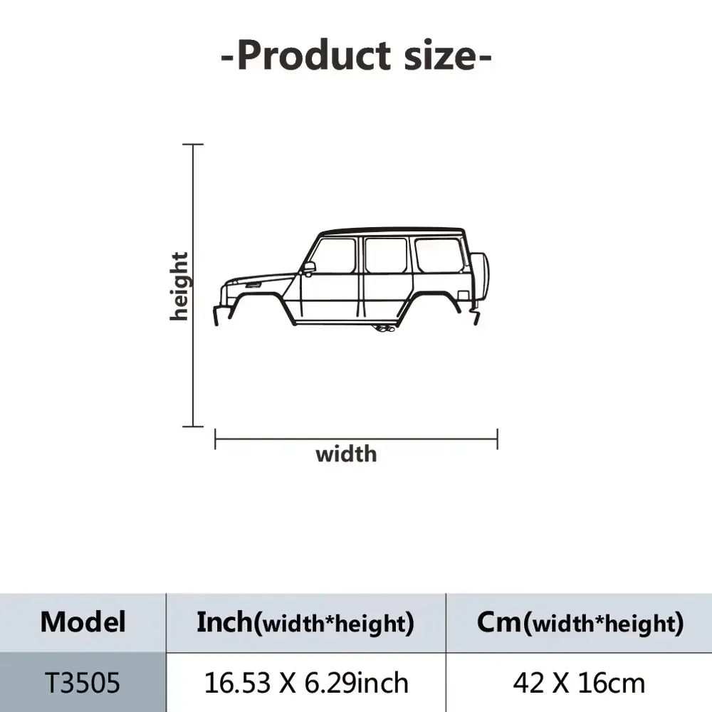 G63 Car Silhouette Metal Wall Art, Modern Home Decor Indoor Outdoor Accent
