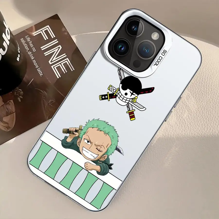

Чехол для телефона iPhone 17 Pro Max 15 11 12 Pro Air 13 16 14 Plus Ones P-Pieces Luffy Zoro