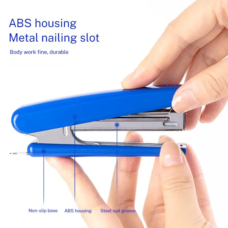 Deli Easy-Force Small Needle-Type Stapler for Students & Offices - Compatible with 10# Staples
