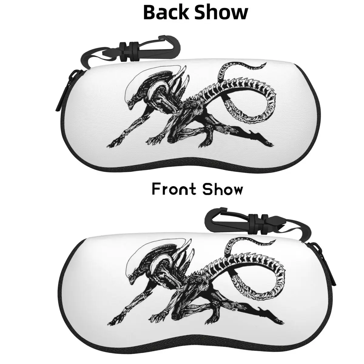

Xenomorph Alien Movie Shell Чехол для очков Защитная коробка для солнцезащитных очков Женская и мужская мягкая сумка для очков
