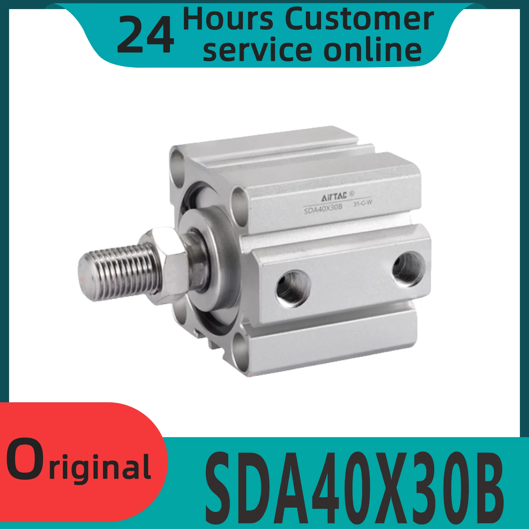 

Brand new originalSDA40X30B SDA40X35B SDA40X40B SDA40X45B SDA40X50B pneumatic small ultra-thin external tooth cylinder