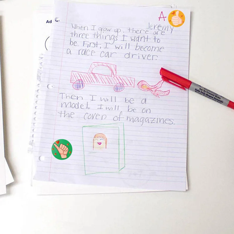 Niedliche Belohnung aufkleber für Kinder motivierende Aufkleber Schullehrer Klassen zimmer liefert Schüler klassisches Spielzeug Briefpapier Aufkleber