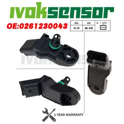 Sensore MAP pressione aria boost collettore per Peugeot Citroen Fiat 1920AJ 9639381480 0261230043   4676.80 1920.AJ 4676 80 1920 AJ