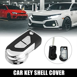 Uxcell Car 2 pulsanti Keyless Entry Remote Key Fob Case Shell Cover Tools per Citroen DS3 DS4 2009-2020 accessorio di ricambio