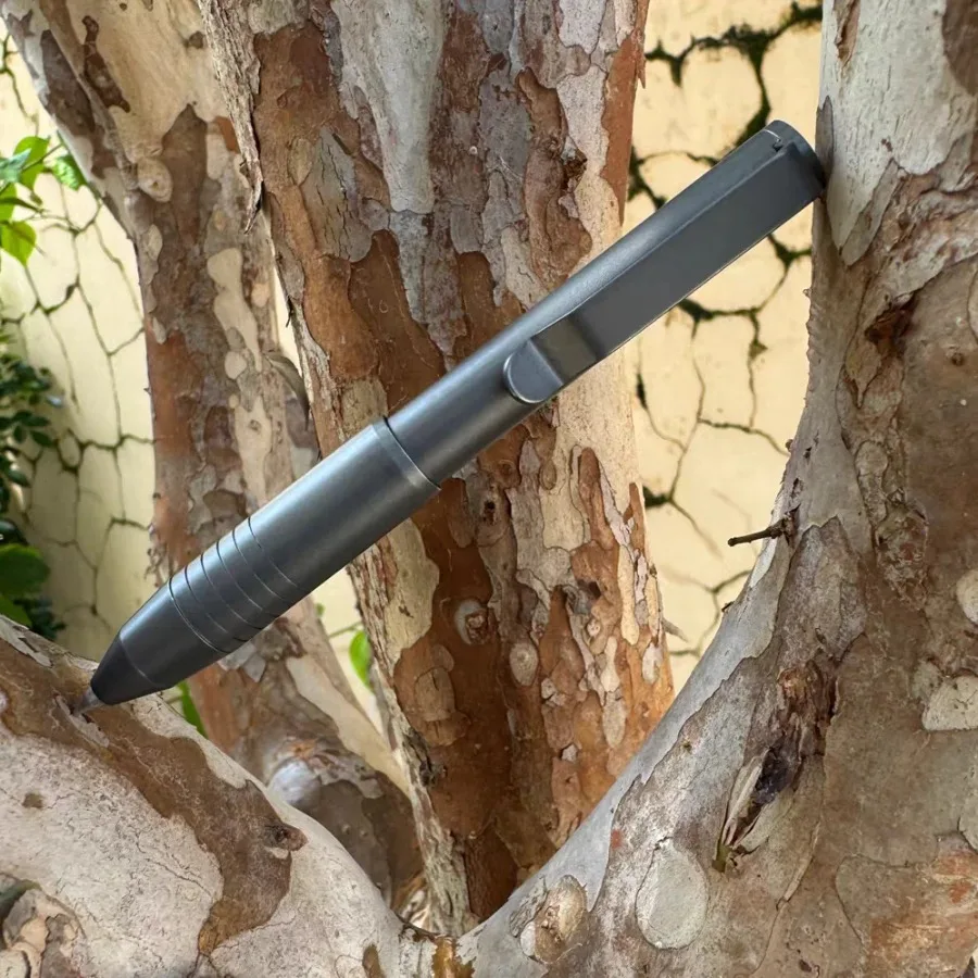 Premium titaniumlegering tactische pen - compatibel met meerdere navullingen, EDC-schrijfwaren