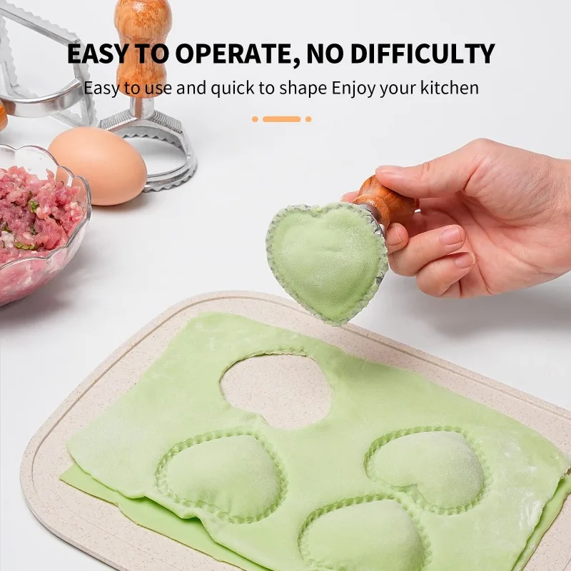 Cutter Pastry Press Mold Dumpling Lace Embossing Device Ravioli Maker Mold Ravioli Stamp Cookie Mold Kitchen Baking Tool