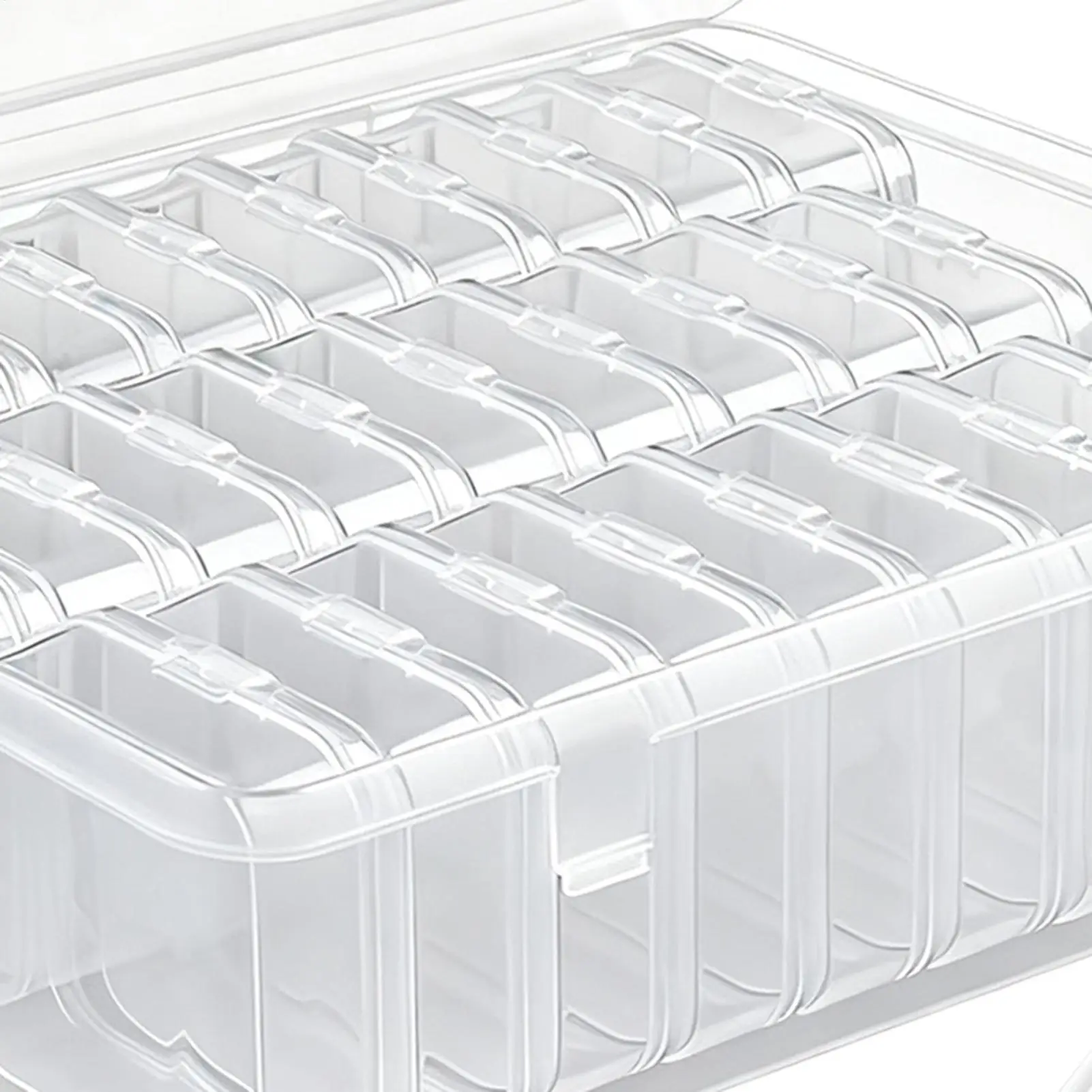 

Контейнеры для хранения бусин, прозрачные отделения для бусин, прозрачный органайзер для ювелирных изделий, чехол для рукоделия, шитья, вышивки, серьги, браслет