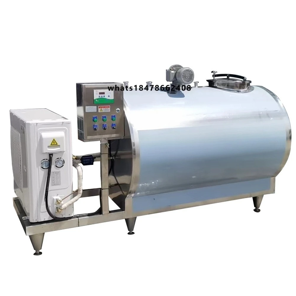 Factory Pastures 100 500 5000 Liter High Performance SS304 SS316L Stainless Steel Milk tank With Cooling Jacket