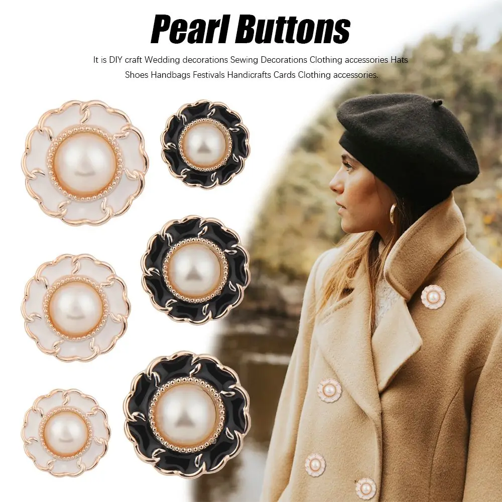 10Pcs Plastic Sewing Button DIY Decoration Pearl Buttons Sewing Accessories Shirt Buttons Needlework