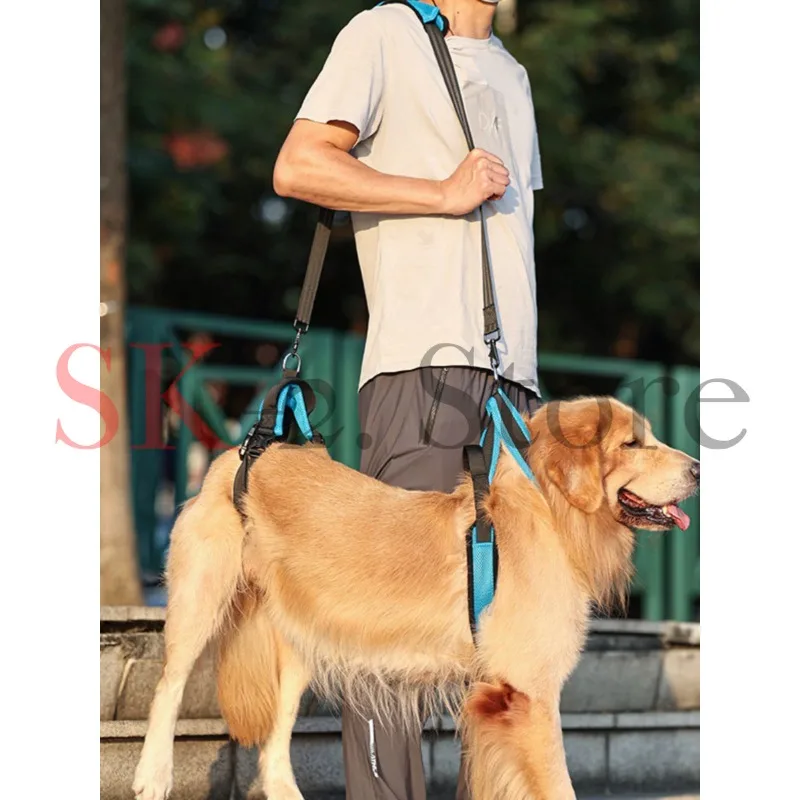 Suitable for Dog Front and Rear Assistance with Pet Front and Rear Legs Integrated Strap Traction Care Paralysis Disabled