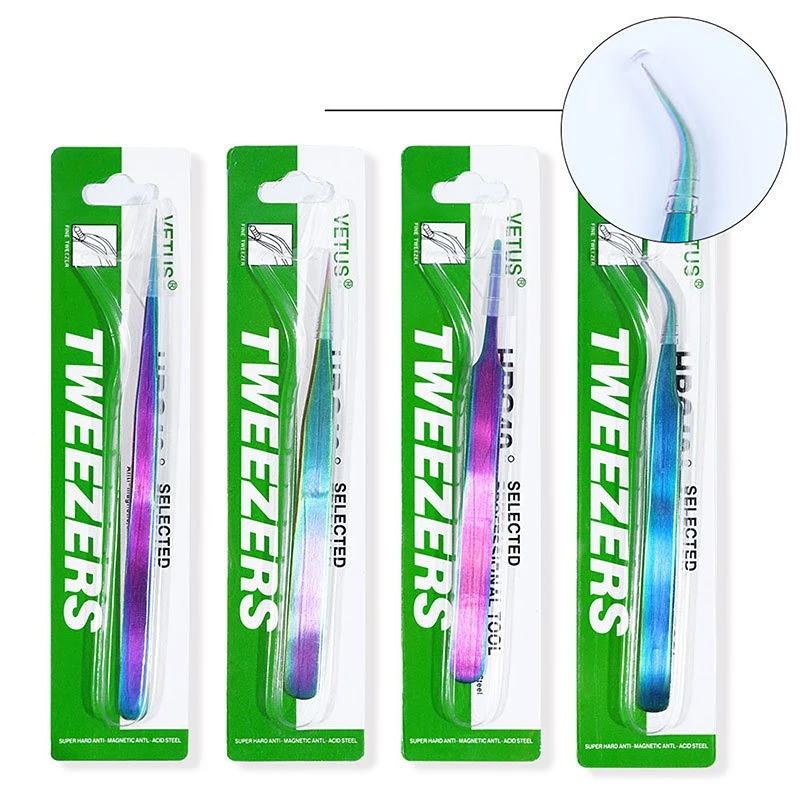 ユニバーサル精密産業用ピンセット,帯電防止湾曲ストレートチップ,ステンレス鋼,携帯電話修理,ハンドツールセット