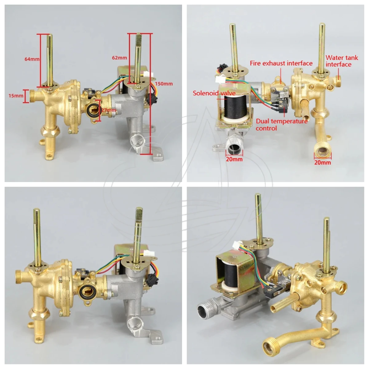 7-10L Water Heater Fittings, Water Vapor Linkage Valve, Universal Hardware Accessories for Gas Water Heater Maintenance